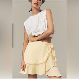 NWT Maeve Ruffle Mini Skirt